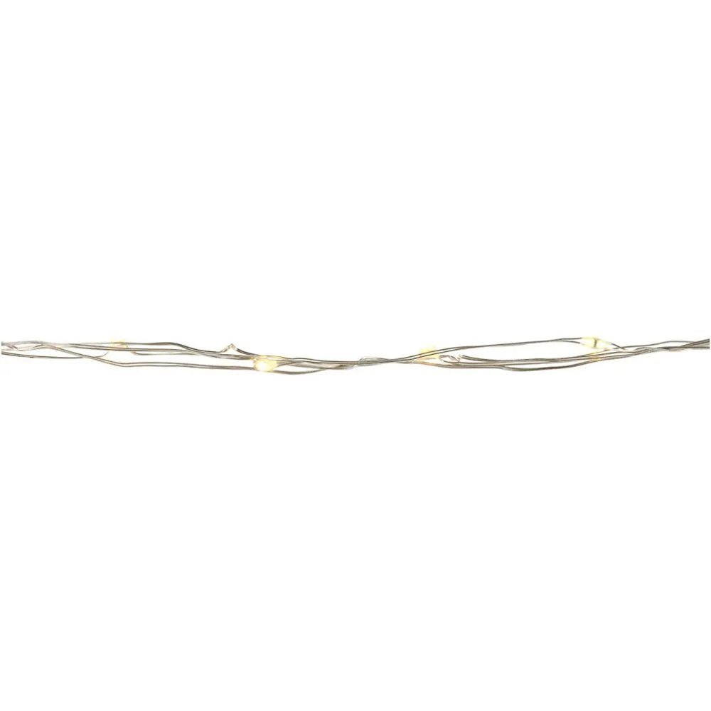 Small LED Lights String Battery Operated Silver Gold Transparent Christmas Deco
