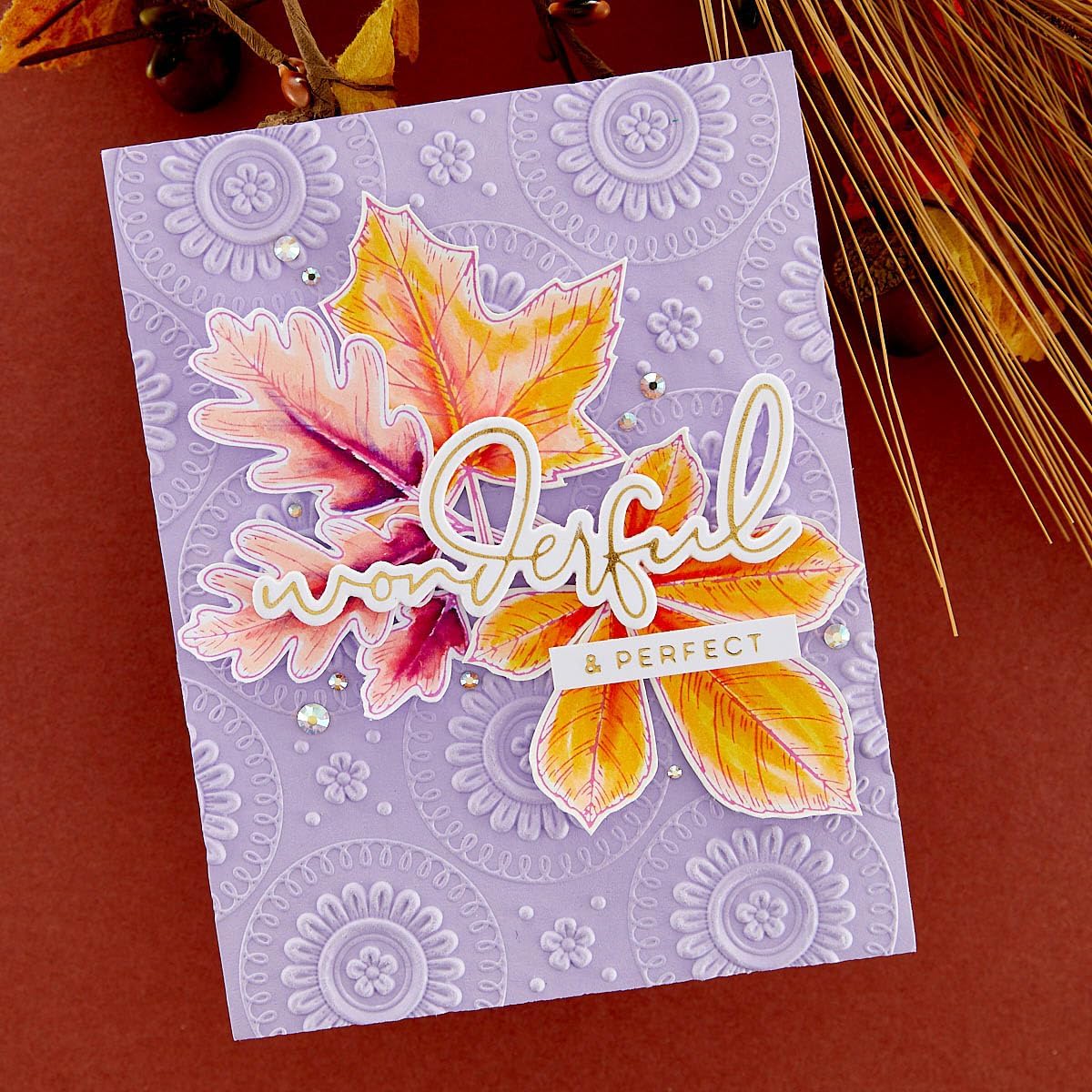 Spellbinders Autumn Leaves Press Plate & Die Set - 17 Cutting Dies