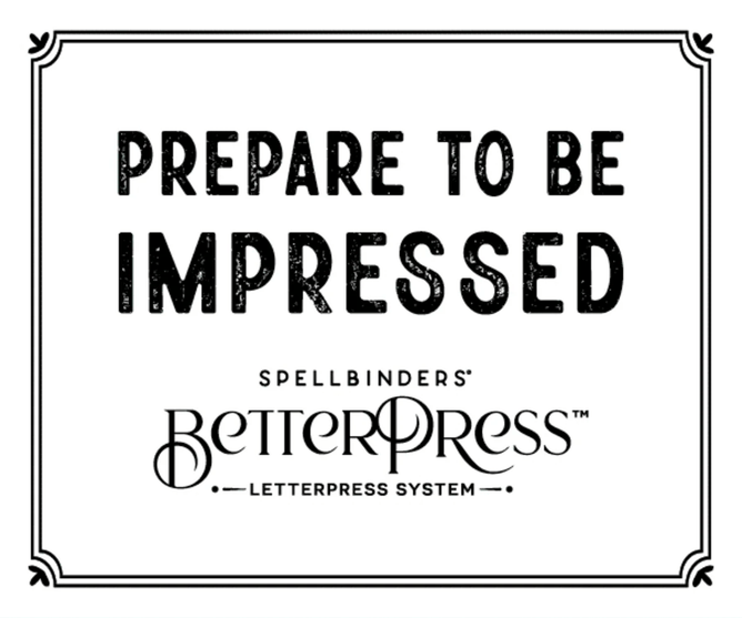 Spellbinders BetterPress Letterpress System Exclusive BetterPress Plates