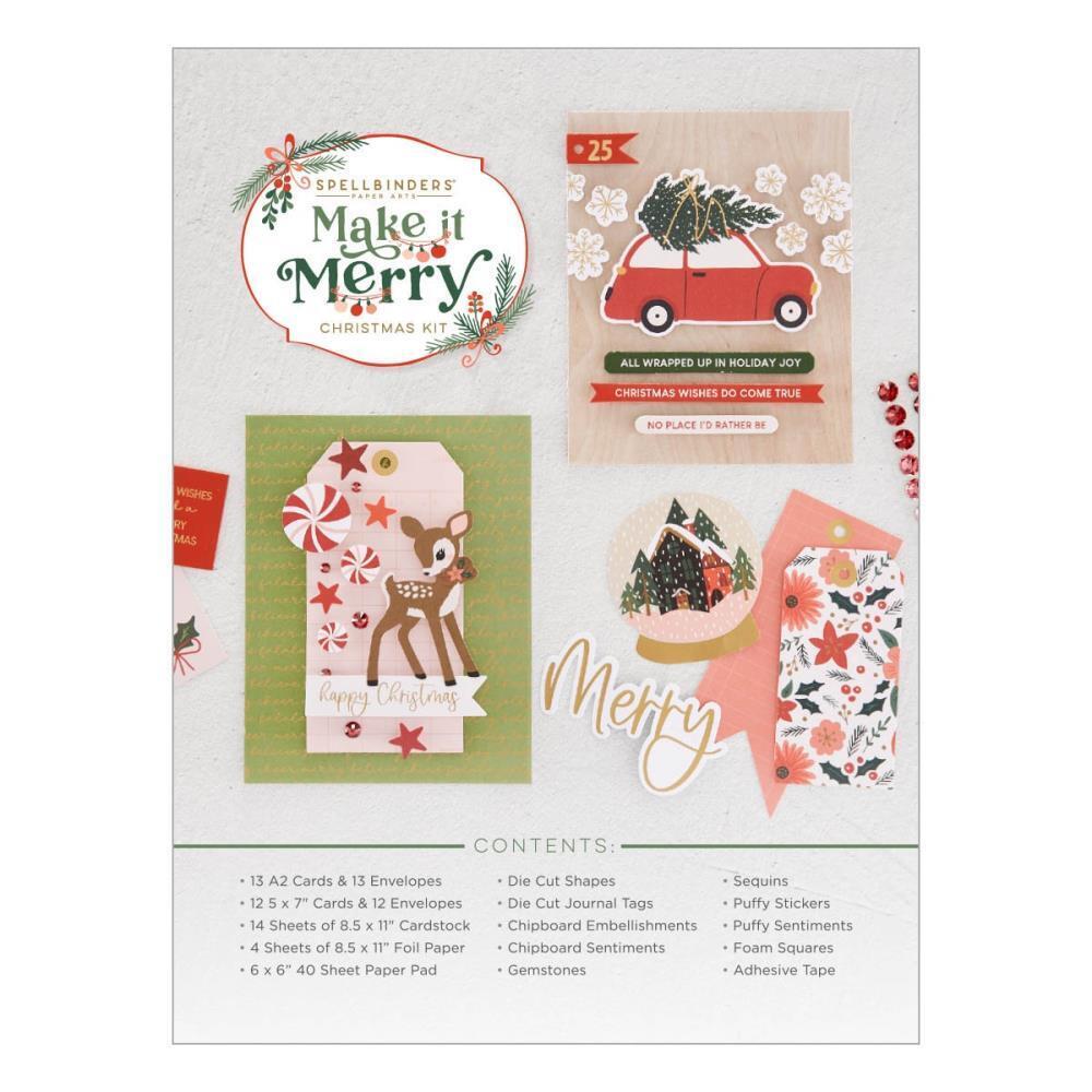 Spellbinders Christmas Cards Make It Merry Limited Edition Holiday 2023
