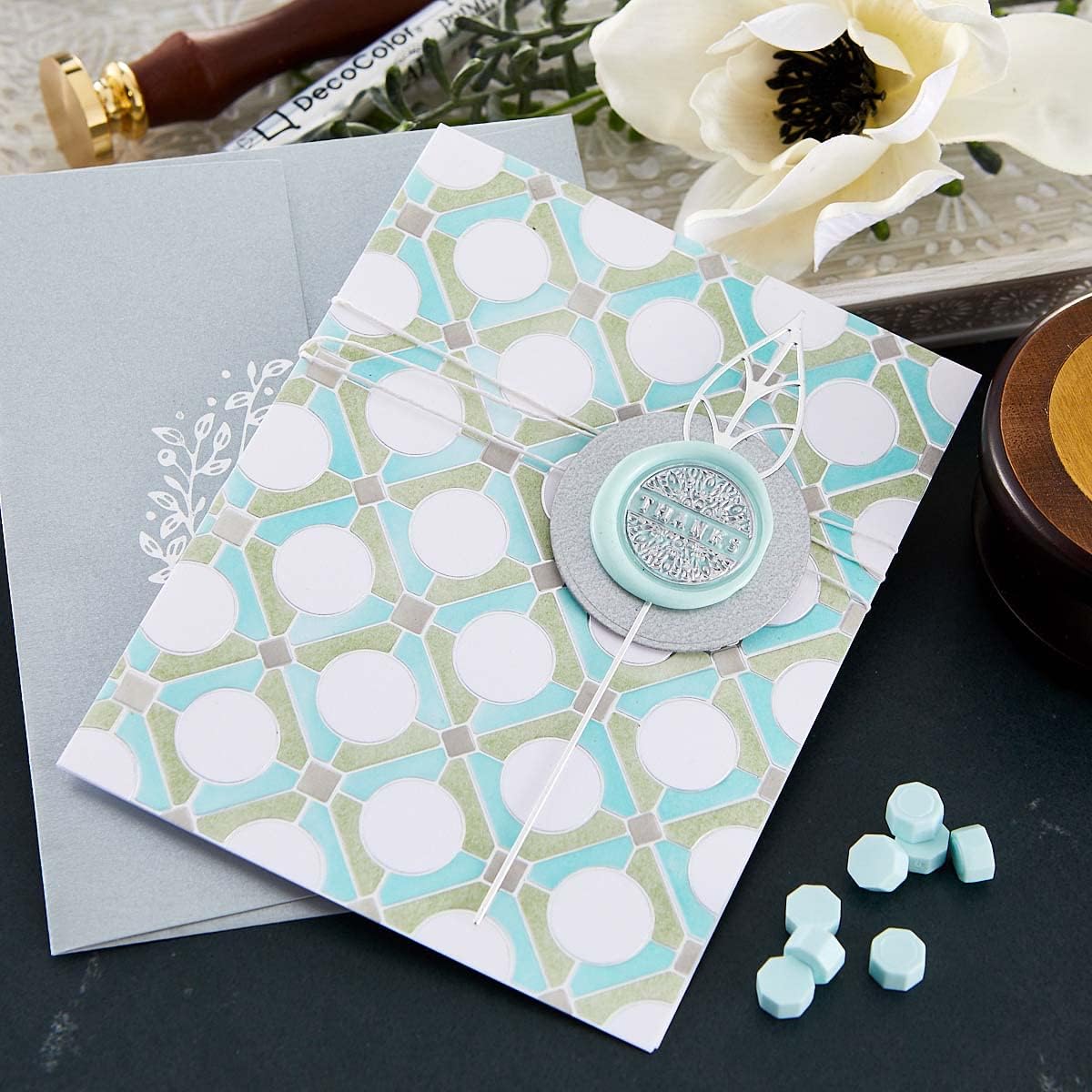 Spellbinders Geometric Optical Background Glimmer Hot Foil Plate