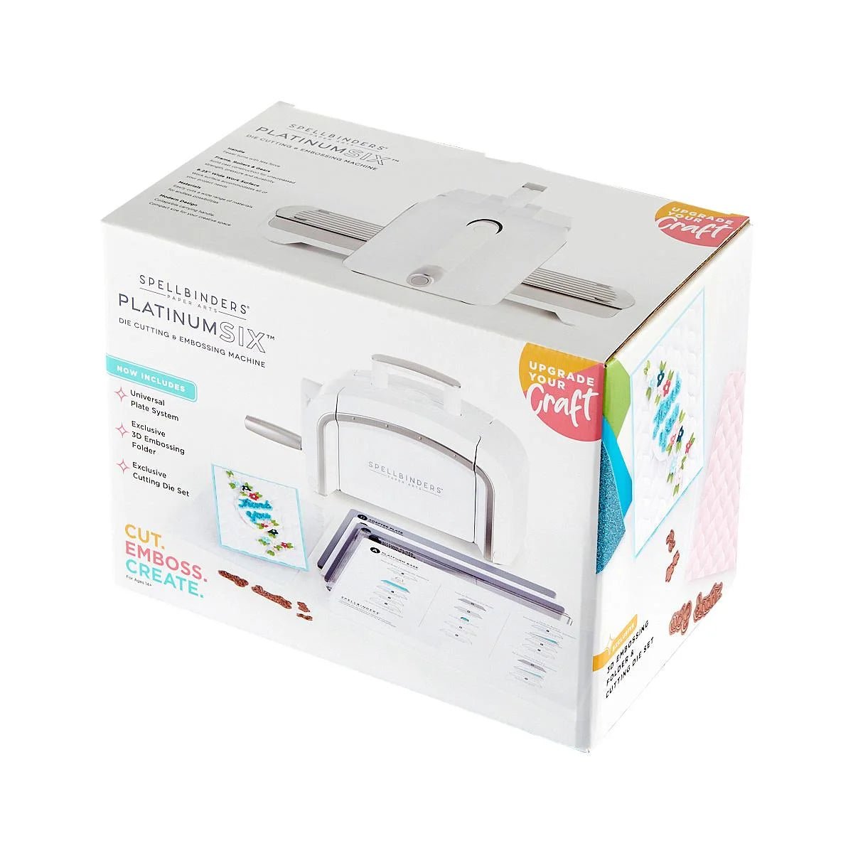 Spellbinders New Sleek Platinum SIX Die Cutting & Embossing Machine Universal Plate System