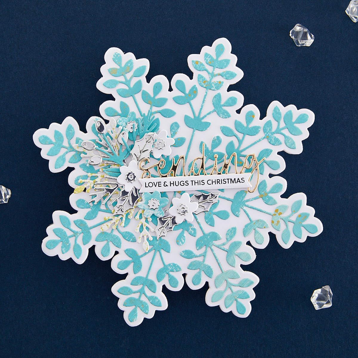 Spellbinders Snowflake Card Creator Etched Dies from The Bibi's Snowflakes Collection