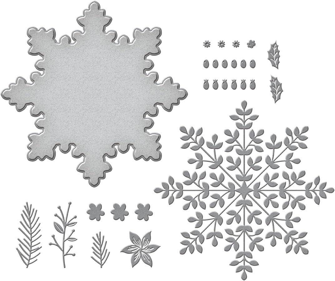 Spellbinders Snowflake Card Creator Etched Dies from The Bibi's Snowflakes Collection