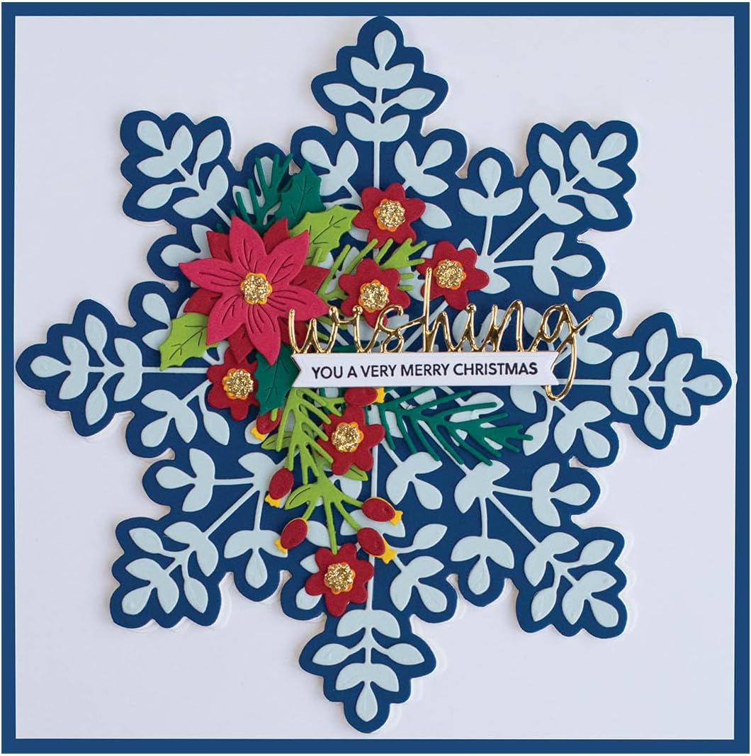 Spellbinders Snowflake Card Creator Etched Dies from The Bibi's Snowflakes Collection