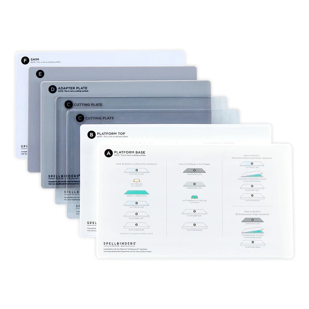 Spellbinders Universal Plate System (p6 Accessory Bundle - All Items) Universal Plate System