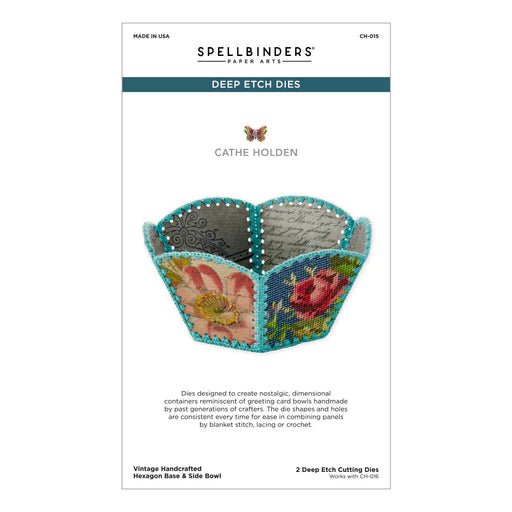 Spellbinders Vintage Handcrafted Bowl- Christmas Flea Market Finds