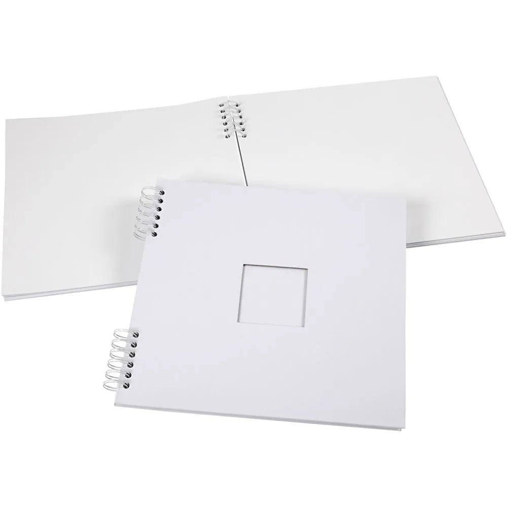 Spiral Bound Sketchbook 30.5x30.5cm Portrait Blank Notebook Writing Drawing