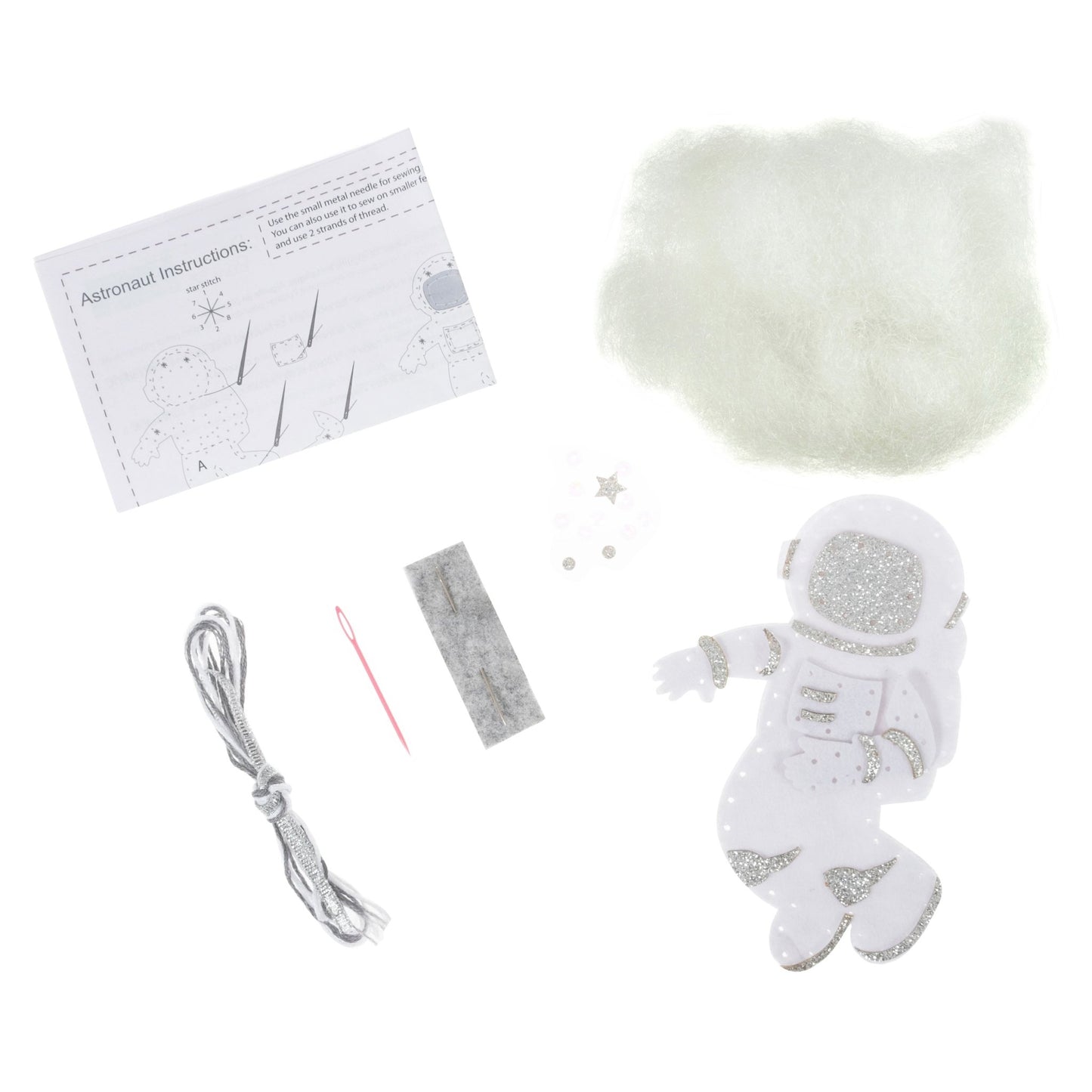 Trimits Astronaut Pre Punched Shaped Acrylic Felt Kit For Beginners