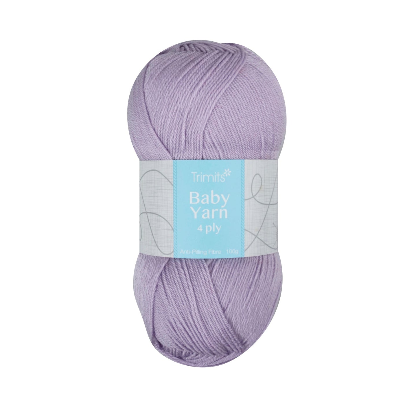 Trimits Baby Yarn Lilac Soft Anti - Pilling 4 Ply - 400m Fine Acrylic Knitting - Home - Crafts