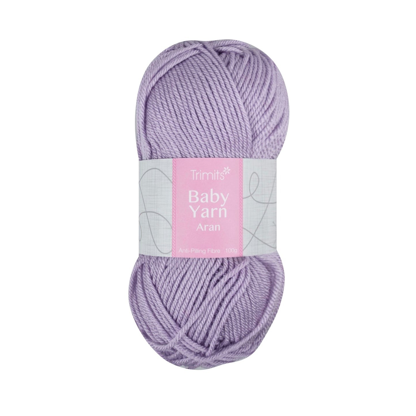 Trimits Lilac Aran Baby Yarn - 165m Anti - Pilling Acrylic Yarn for Knitting & Crochet (6 - Pack) - Home - Crafts
