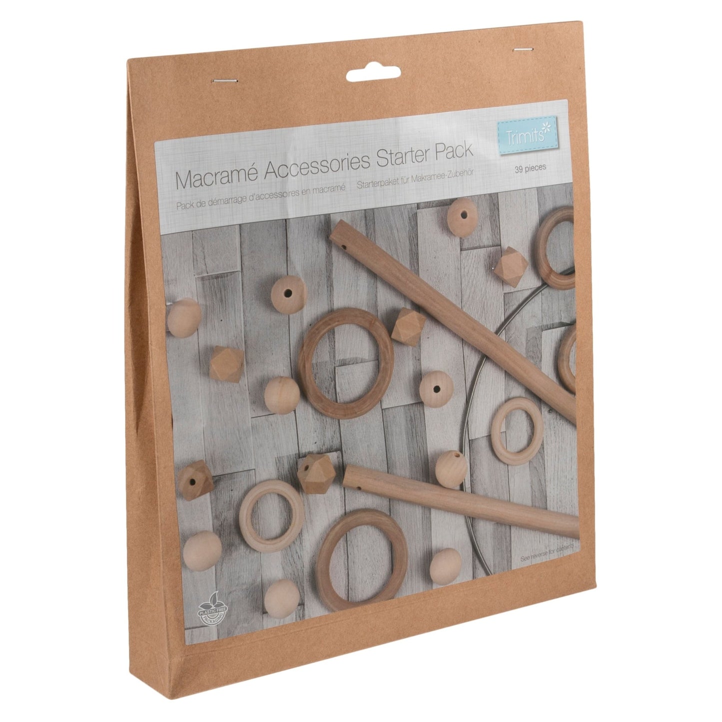 Trimits Macramé Accessories Pack - Assorted Colours Macramé Home Decoration hanging Crafts