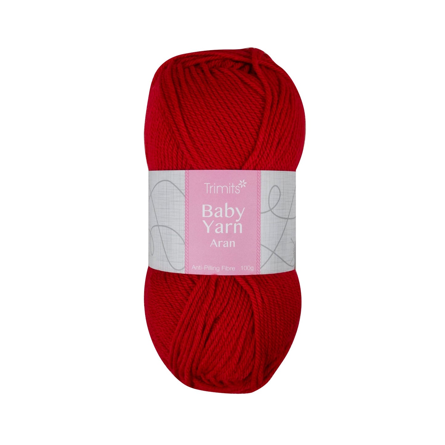 Trimits Red Aran Baby Yarn - 165m Anti - Pilling Acrylic Yarn for Knitting & Crochet (6 - Pack) - Home - Crafts