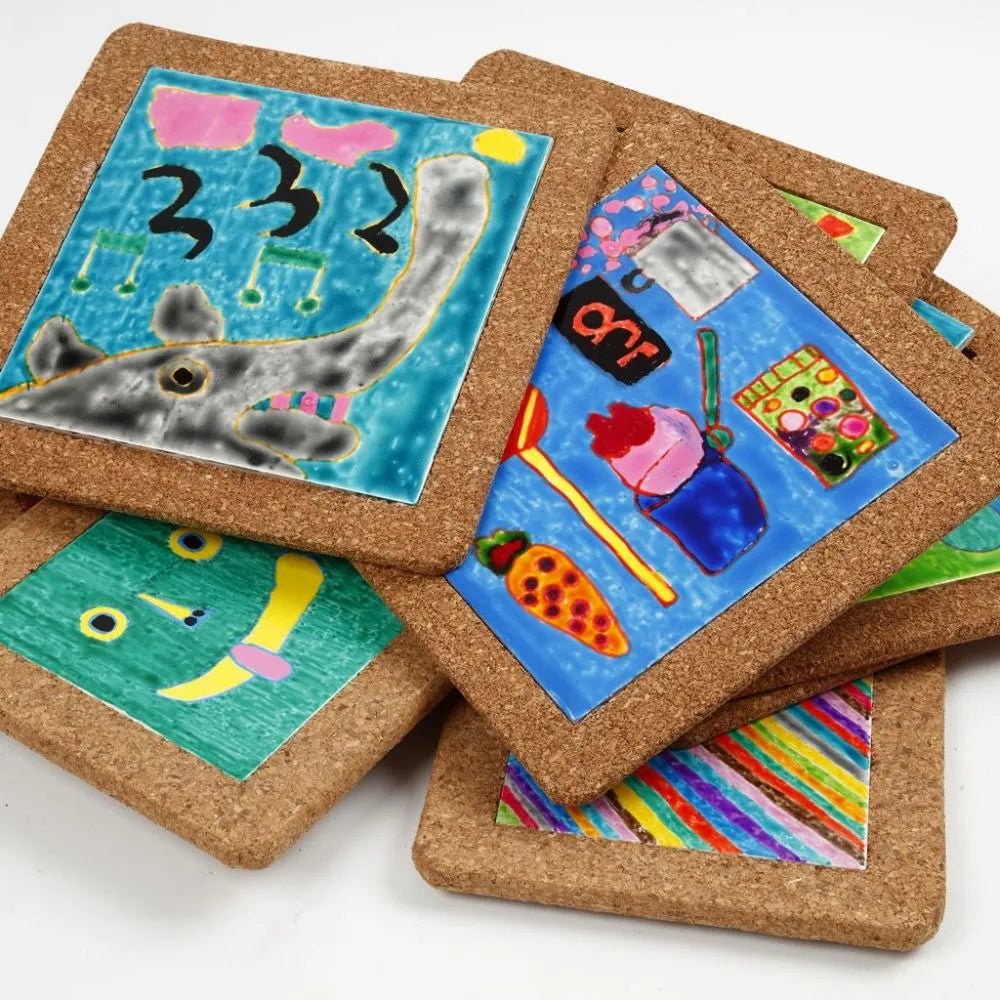 Trivet Painting Porcelain Markers Porcelain Tiles Assorted Colours Frames