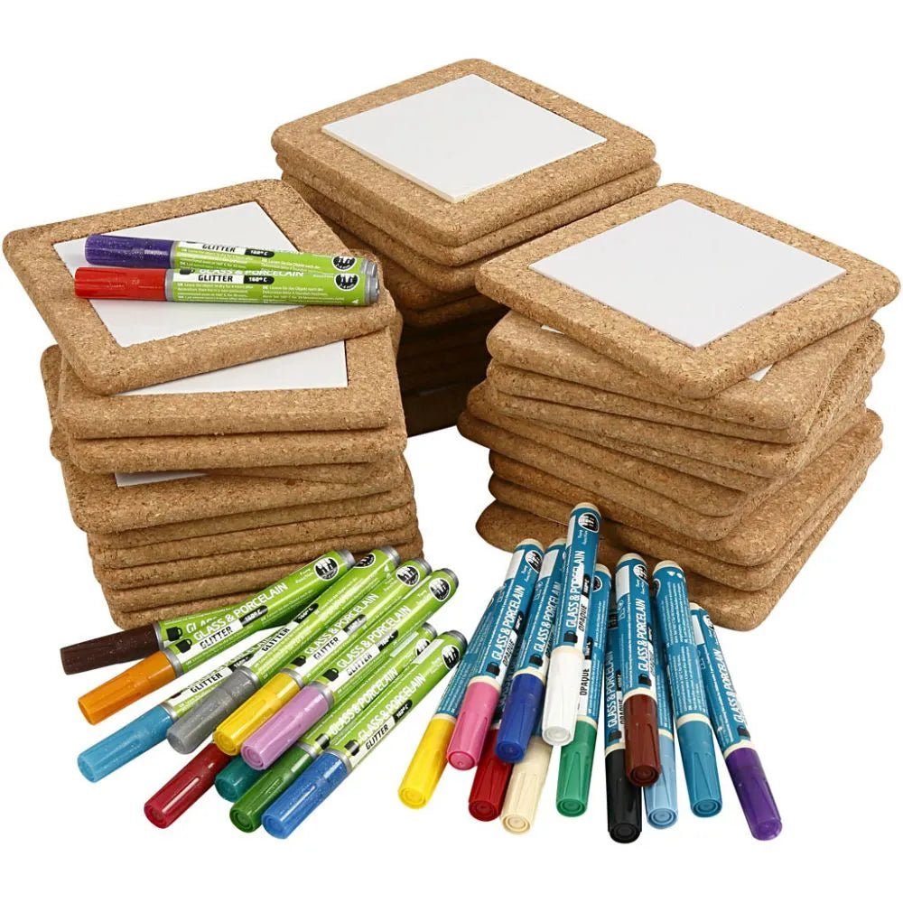 Trivet Painting Porcelain Markers Porcelain Tiles Assorted Colours Frames