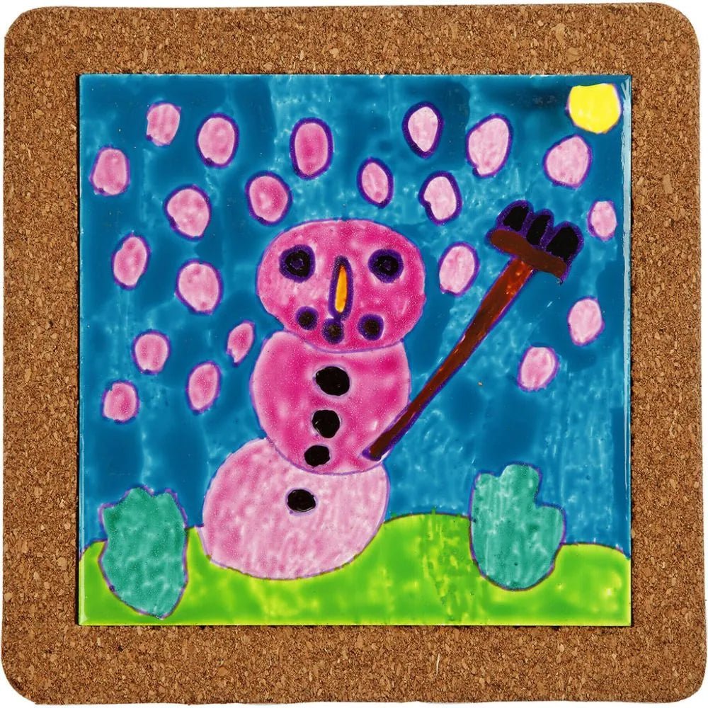 Trivet Painting Porcelain Markers Porcelain Tiles Assorted Colours Frames