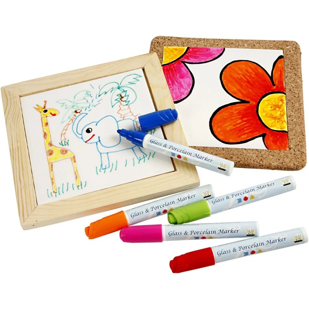 Trivet Painting Porcelain Markers Porcelain Tiles Assorted Frames