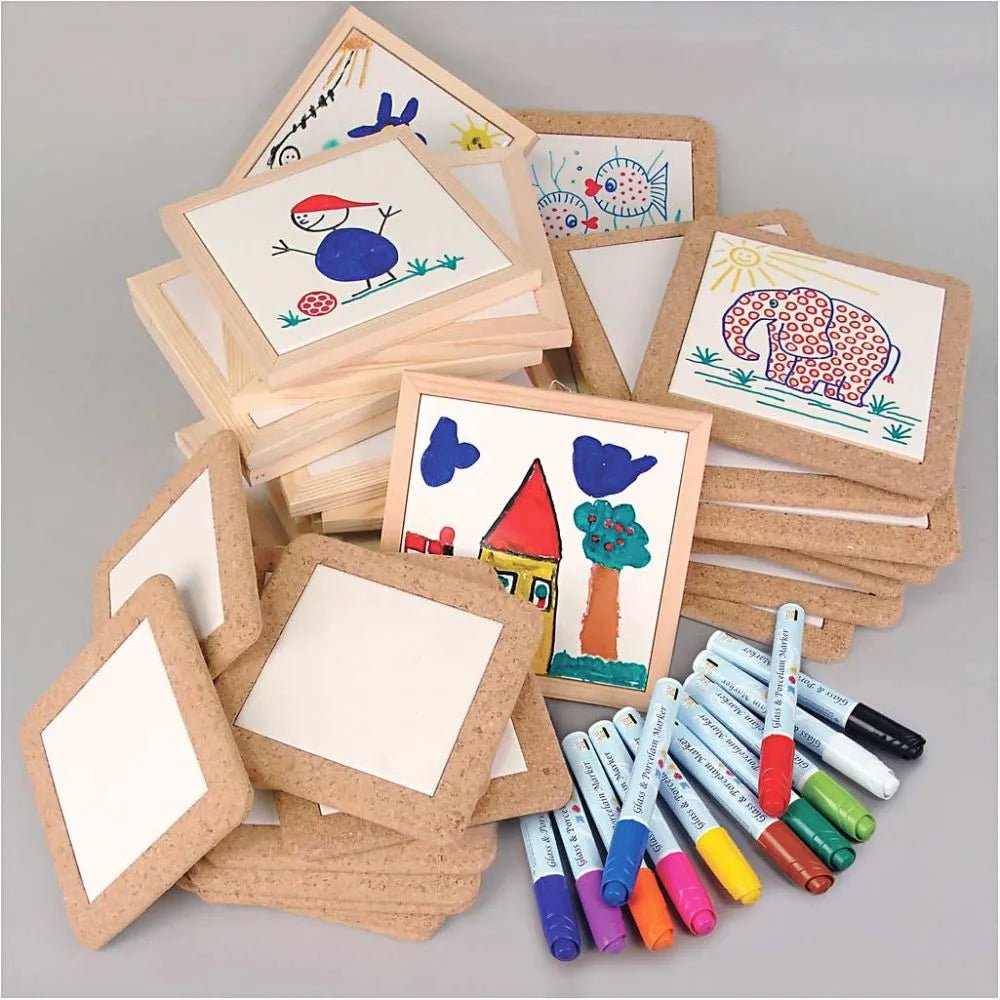 Trivet Painting Porcelain Markers Porcelain Tiles Assorted Frames