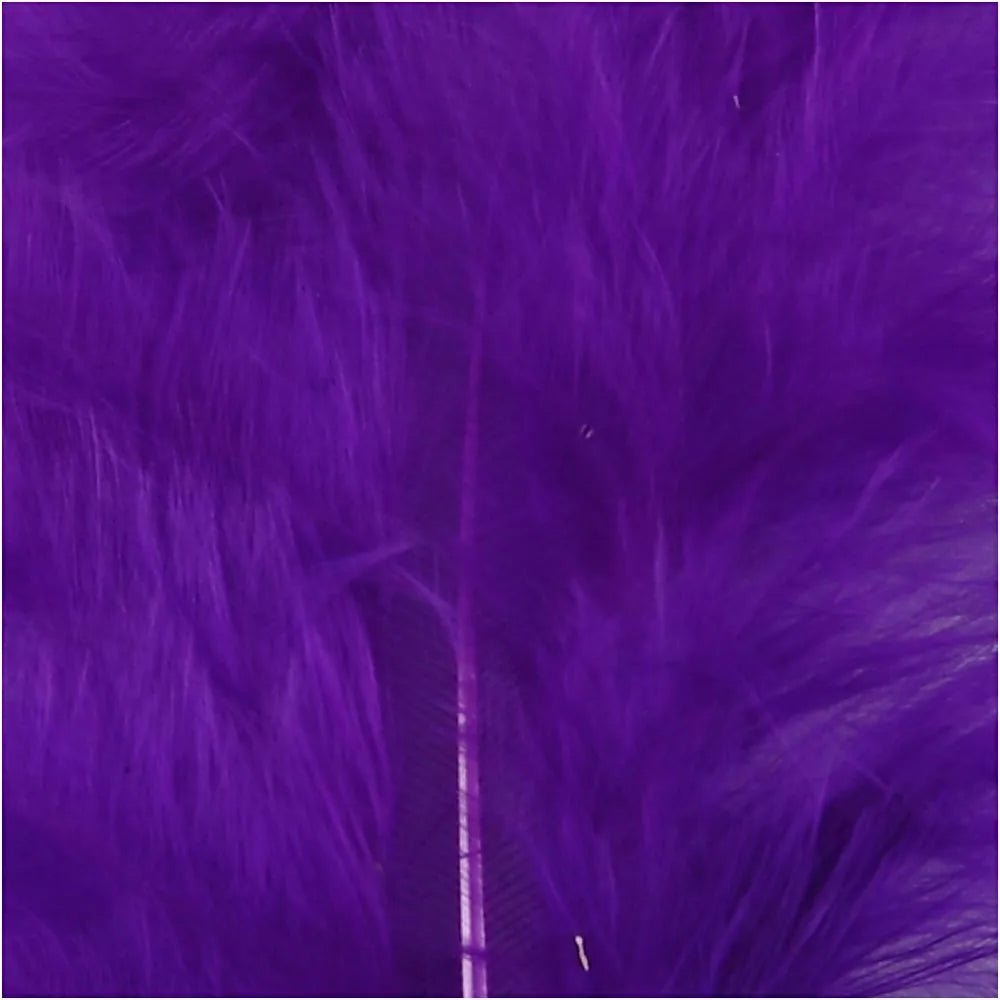 Turkey Feathers Craft Wedding Decoration 15 Pcs 5-12cm Embellishment Purple