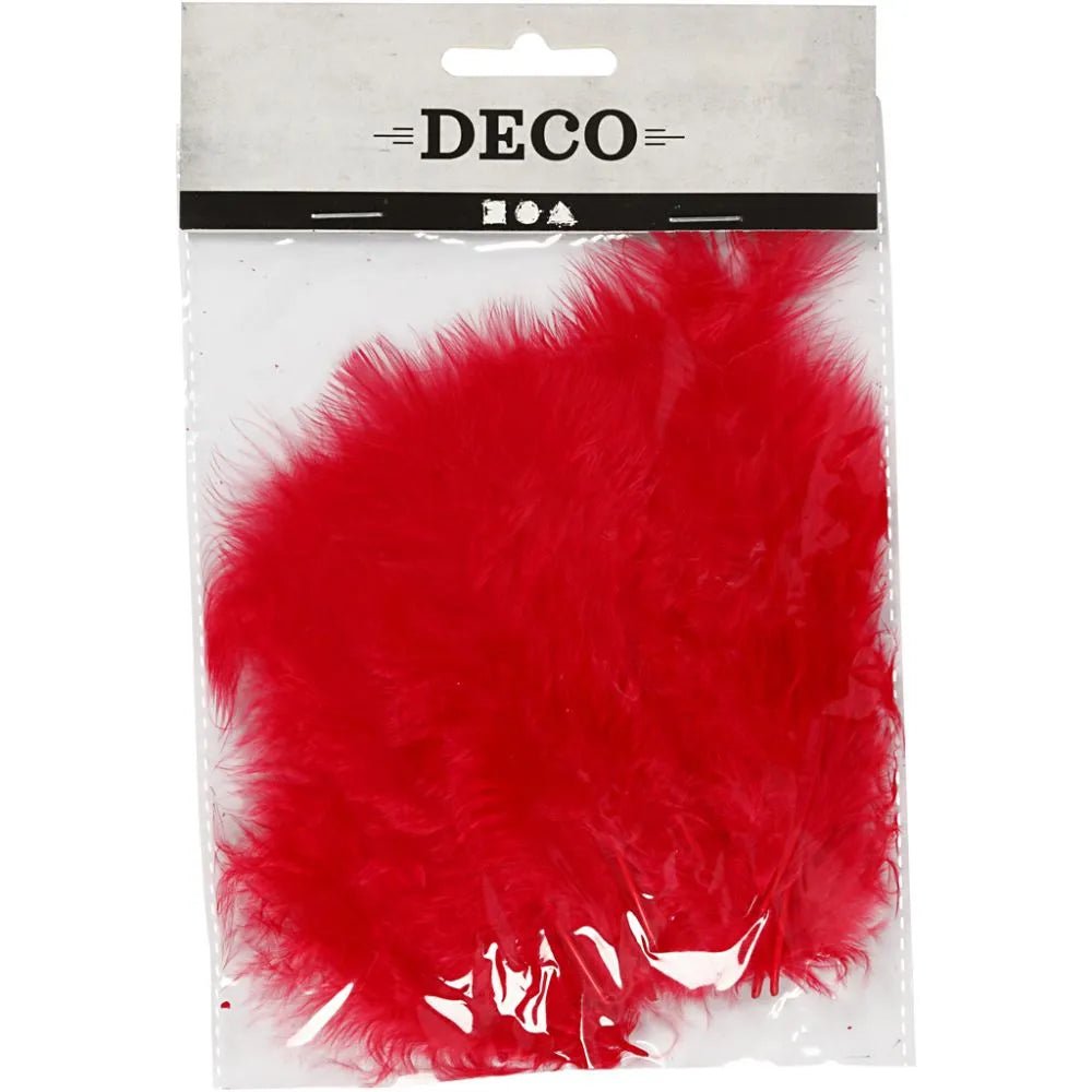 Turkey Feathers Craft Wedding Decoration 15 Pcs 5-12cm Embellishment Red