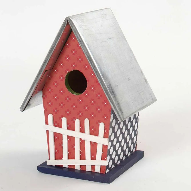 Bird Box Removable Zinc Roof 13,5x11x19cm 32mm Pine