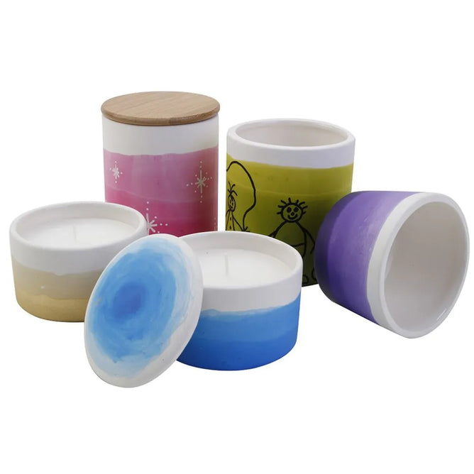 10x250ml Glass Ceramics Porcelain Paint Dishwasher Safe Assorted Colours