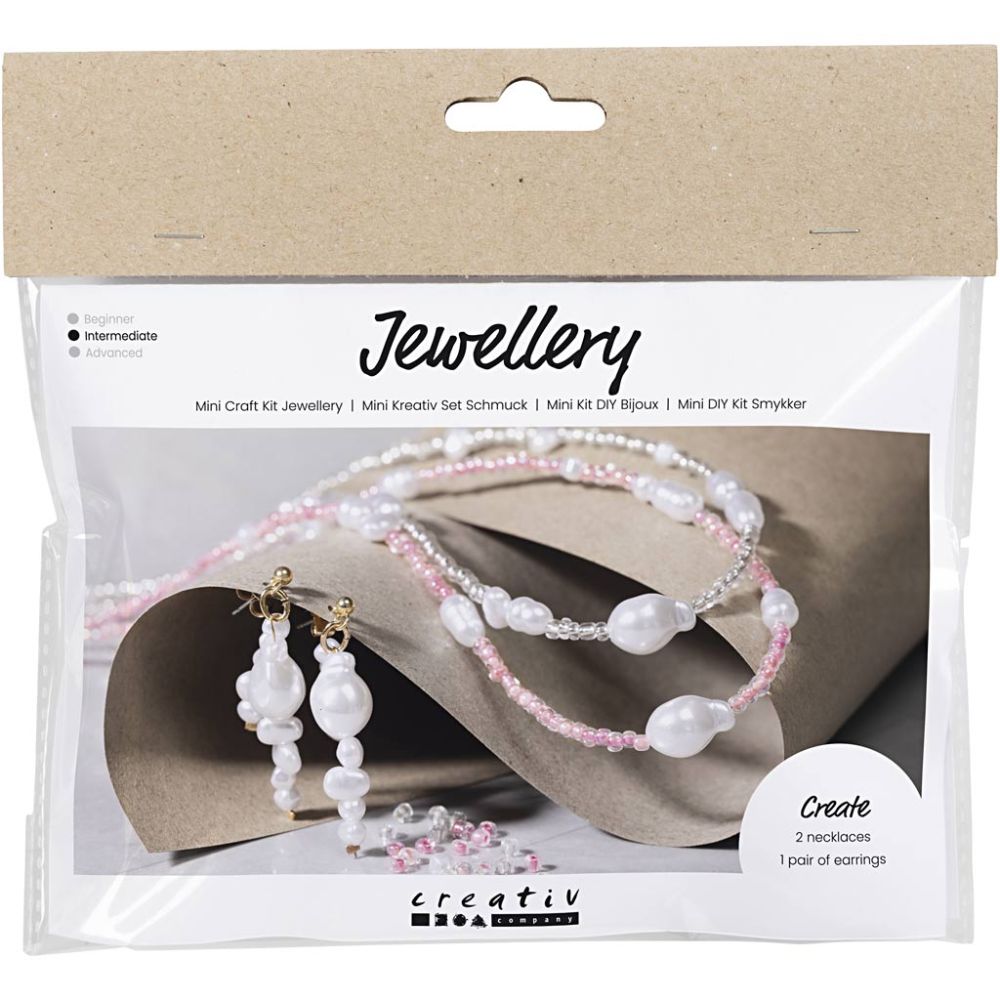 Wax Bead Jewellery Making Kit - Create Layered Necklaces & Matching Earrings - Home - Crafts