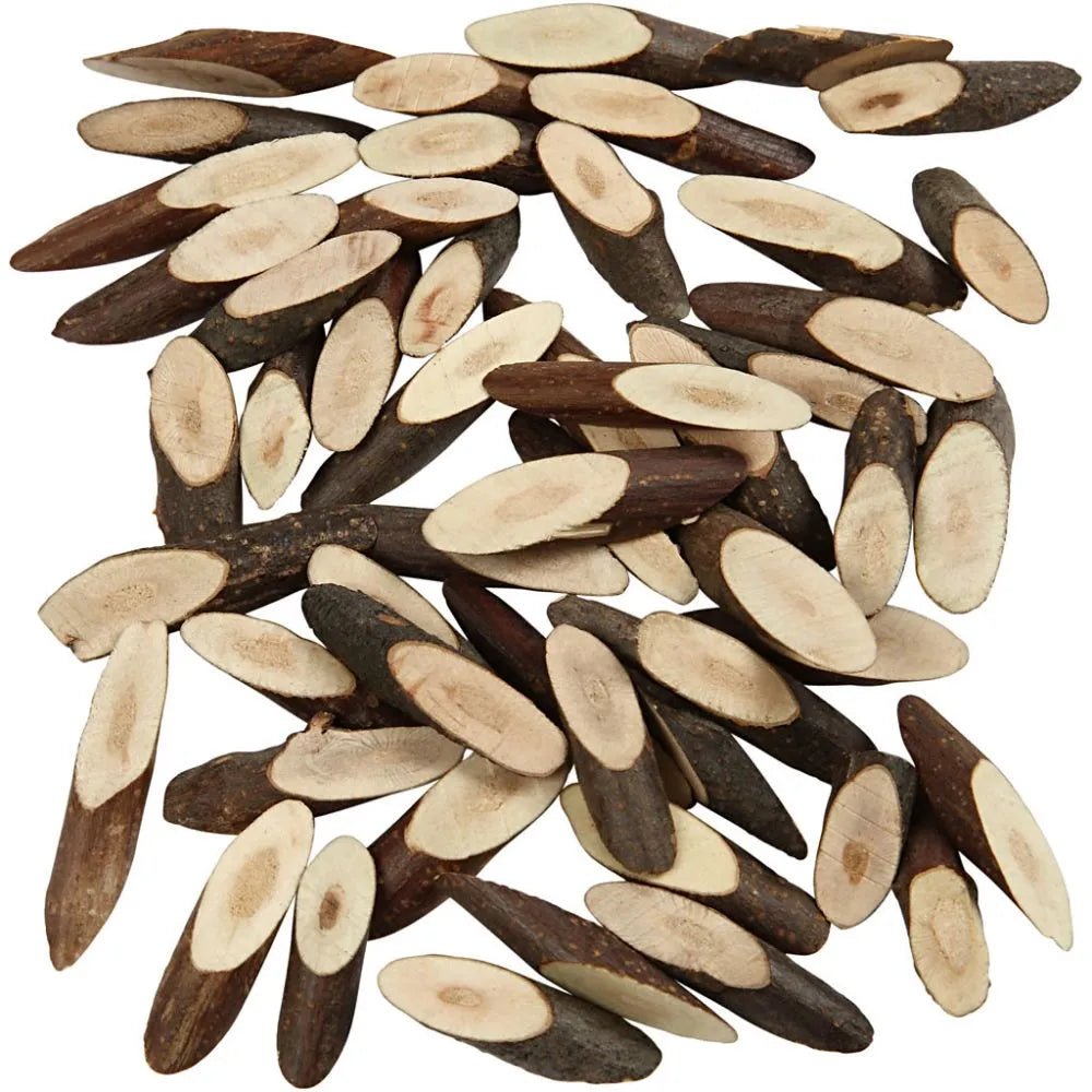 Wood Mix 30mm 6mm 230g Christmas Crafts Holiday Decorations