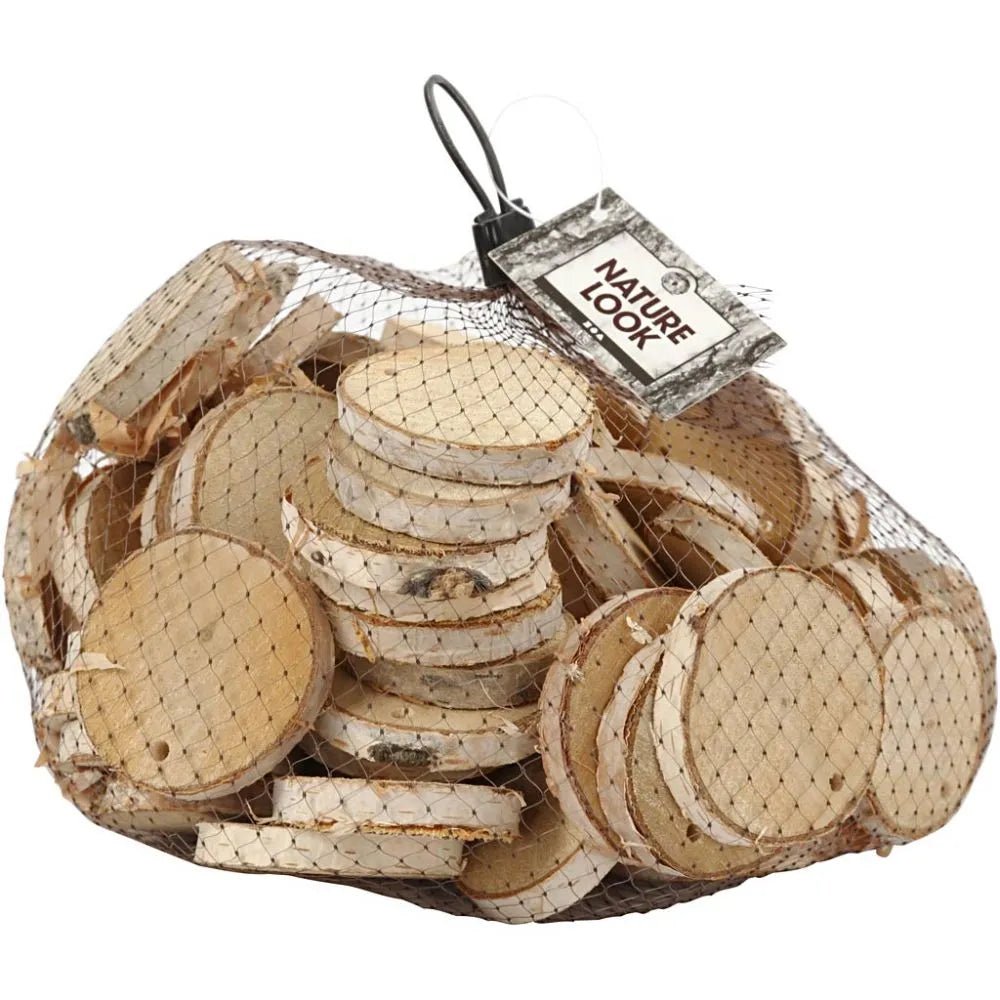 Wood Mix 35-45mm 4-7mm 500g Christmas Crafts Holiday Decorations