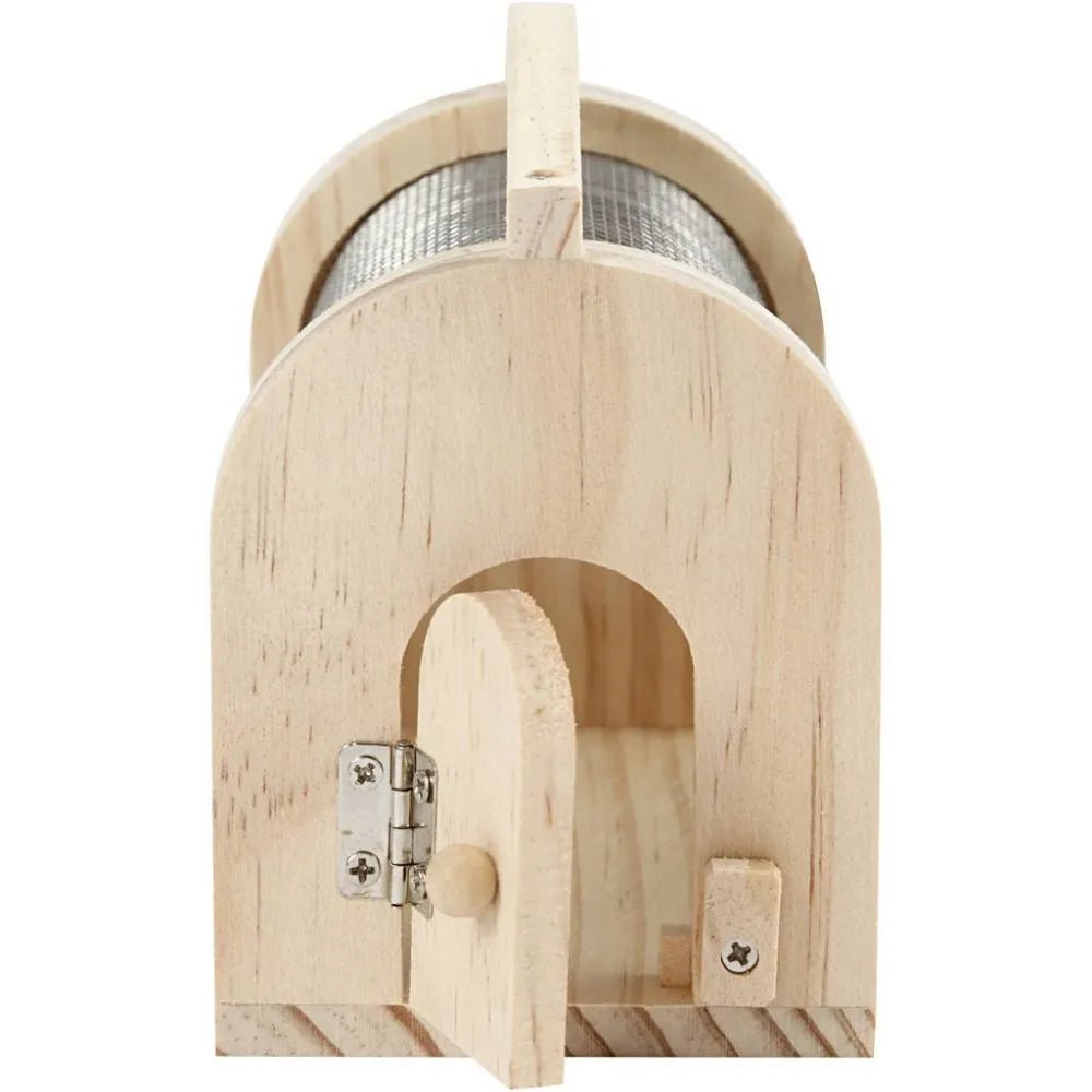 Wooden Insect Cage With Elastic Closure Toys Decoration Crafts