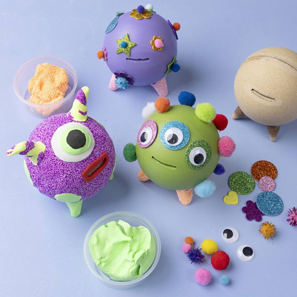 Wooden Money Box - 10 Pack - Round Sawdust Shape for Animal & Figure Decorating - Home-Crafts