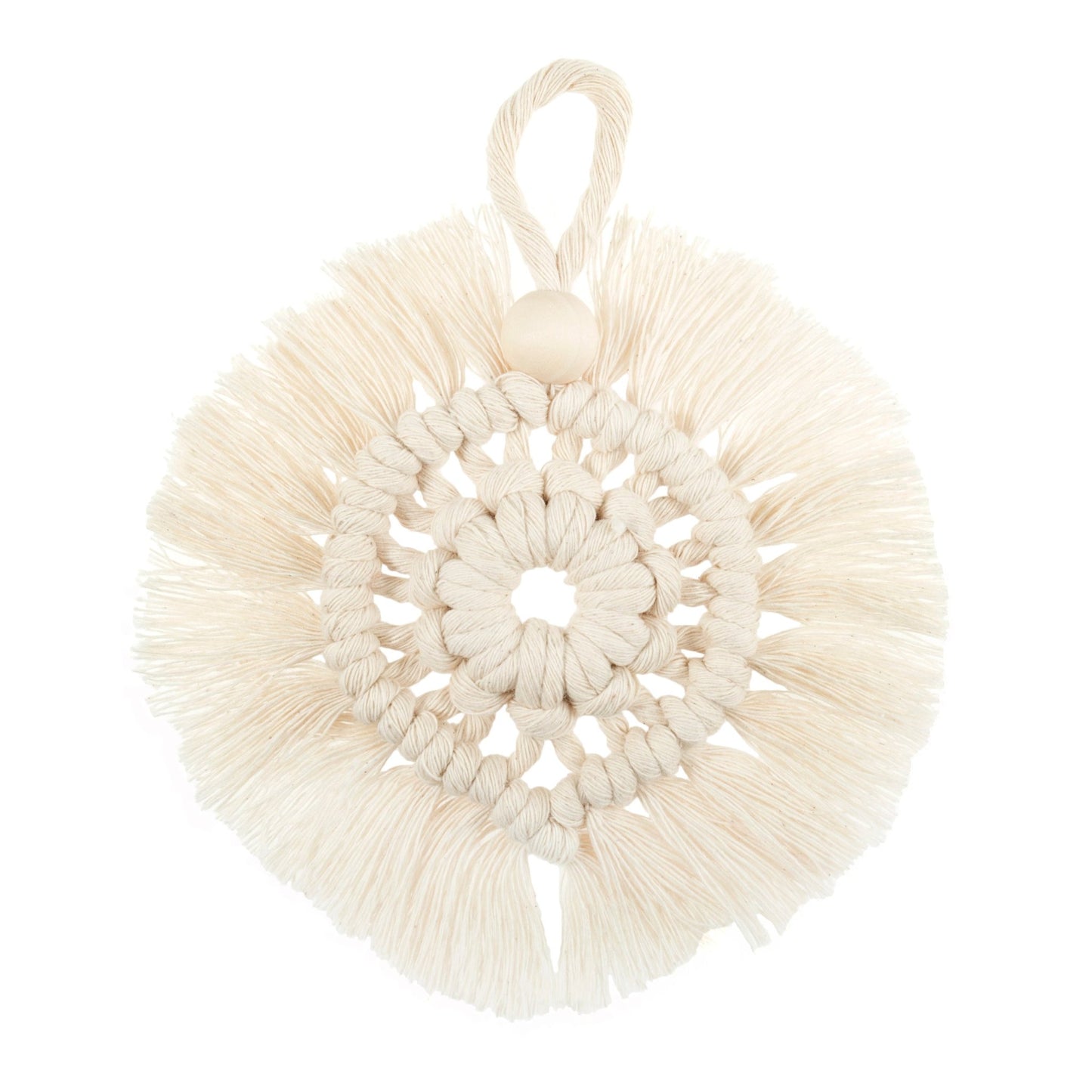 Wreath: Natural Begginers Macramé Kit - All Materials & Instructions Included