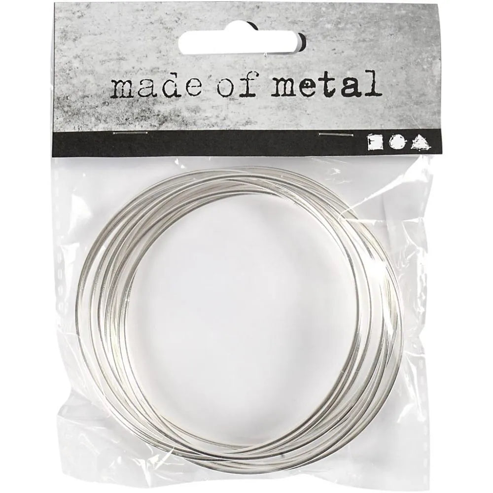 10 x Small 7cm Wire Silver Colour Metal Rings Dreamcatcher Lamp Shade Crafts
