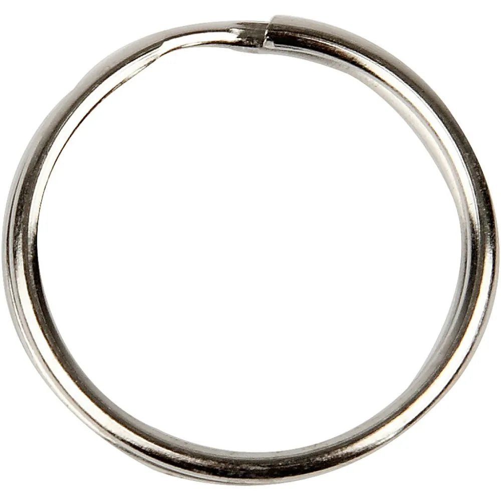 100 x Metal 25mm Large Split Ring For Key Chains Christmas Hanging Decoration