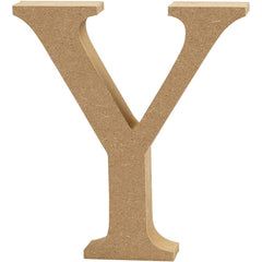 Large MDF Wooden Letter 8 cm - Initial Y - Hobby & Crafts