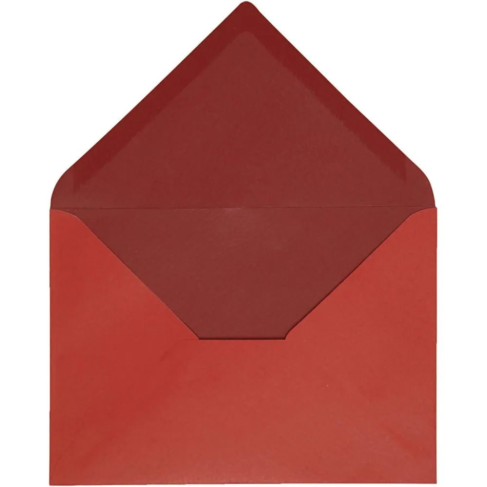 10x Envelopes 11.5x16cm Dual Matching Colours Hammered White Core Confirmation Parties