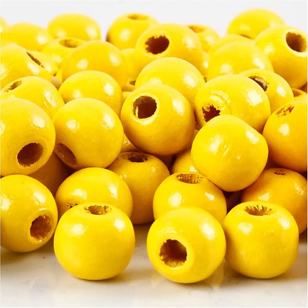 12mm Wooden Beads Assorted Colours Round Jewellery Making Supplies Crafts