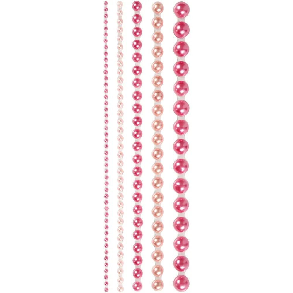 140 x Assorted Colour Self Adhesive Half Pearls With Mother Of Pearl Art Crafts
