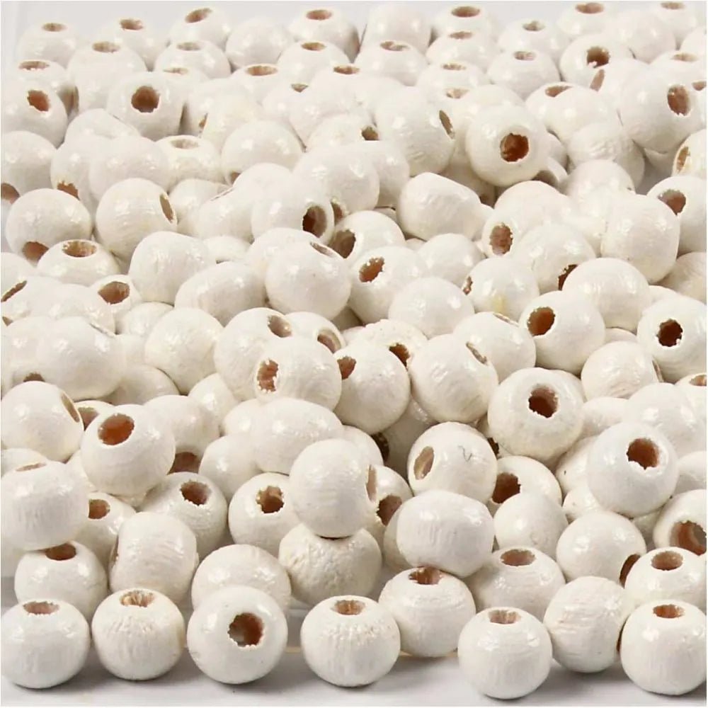 150 x Wooden Beads Assorted Colours Round Jewellery Making Supplies Crafts 5mm