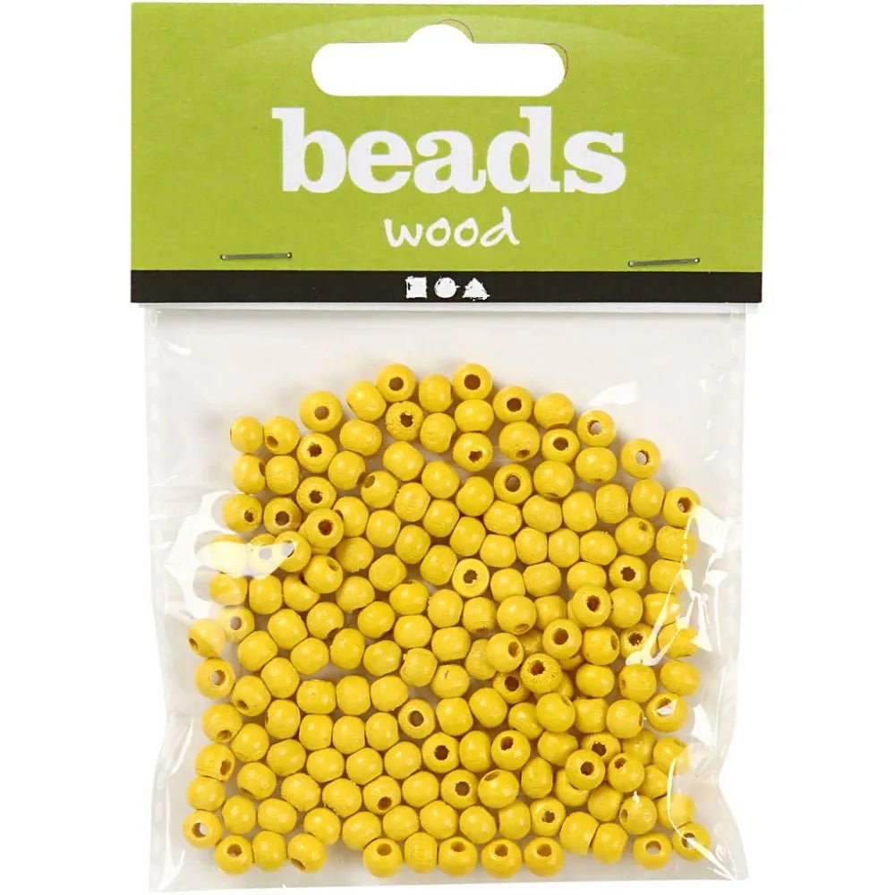 150 x Wooden Beads Assorted Colours Round Jewellery Making Supplies Crafts 5mm