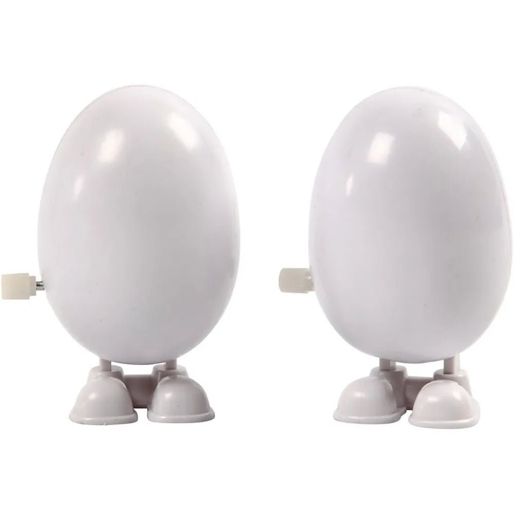 Set of 2 Egg Shaped Jumping Figures for Foam Clay Crafts 7 cm - Home-Crafts