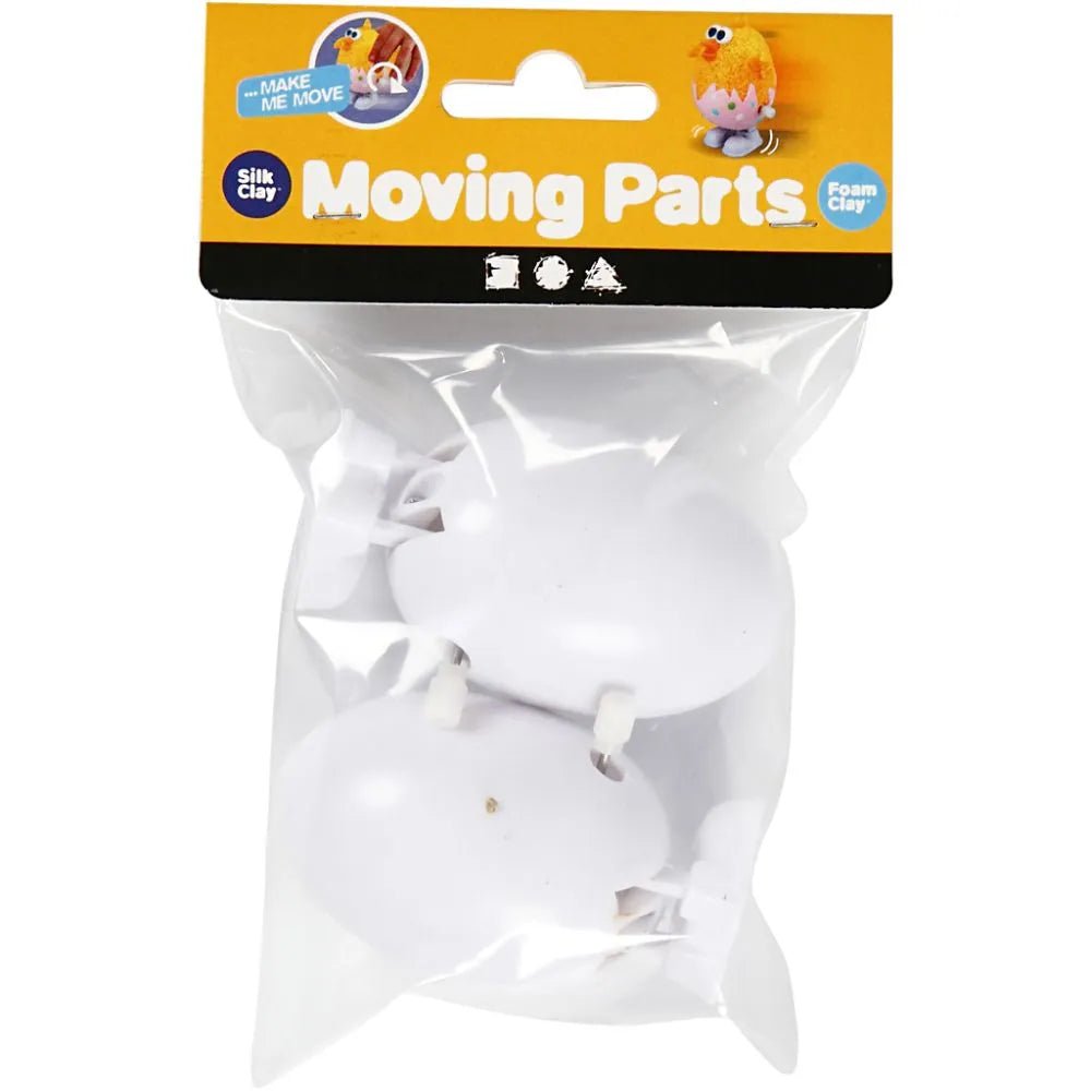 Set of 2 Egg Shaped Jumping Figures for Foam Clay Crafts 7 cm - Home-Crafts