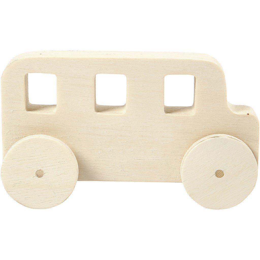 2 x Plywood Cars Vehicles Decoration Crafts 12x3.5x6 cm - Home - Crafts