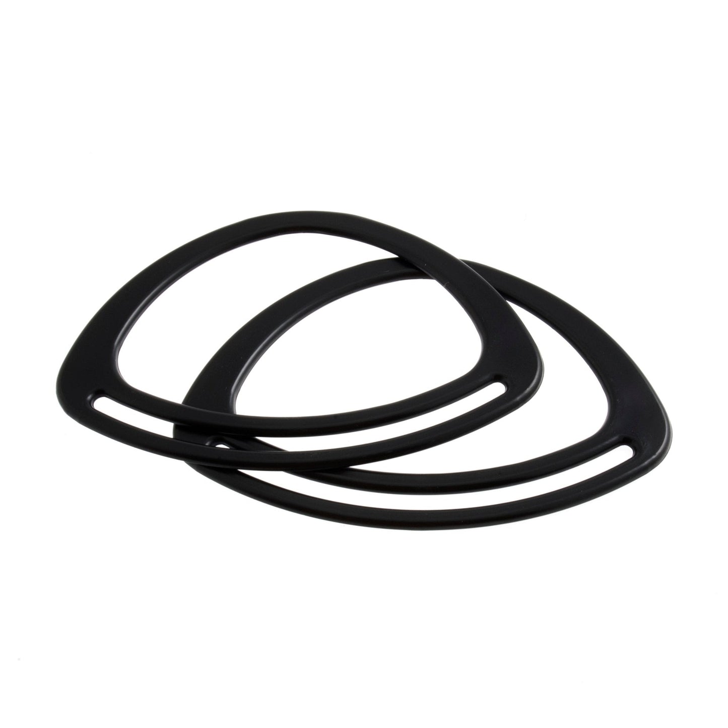2 x Trimits Oval Plastic Handles Macramé Bag Making Crafts 11cm - Select Colour - Home - Crafts