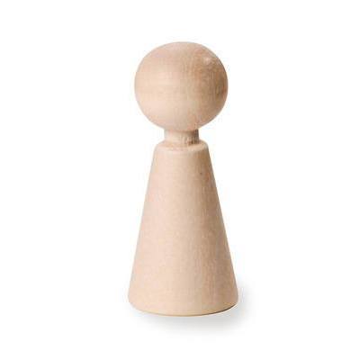 2 x Wooden Natural 7cm Cone Body Torso For Craft To Decorate - Home - Crafts