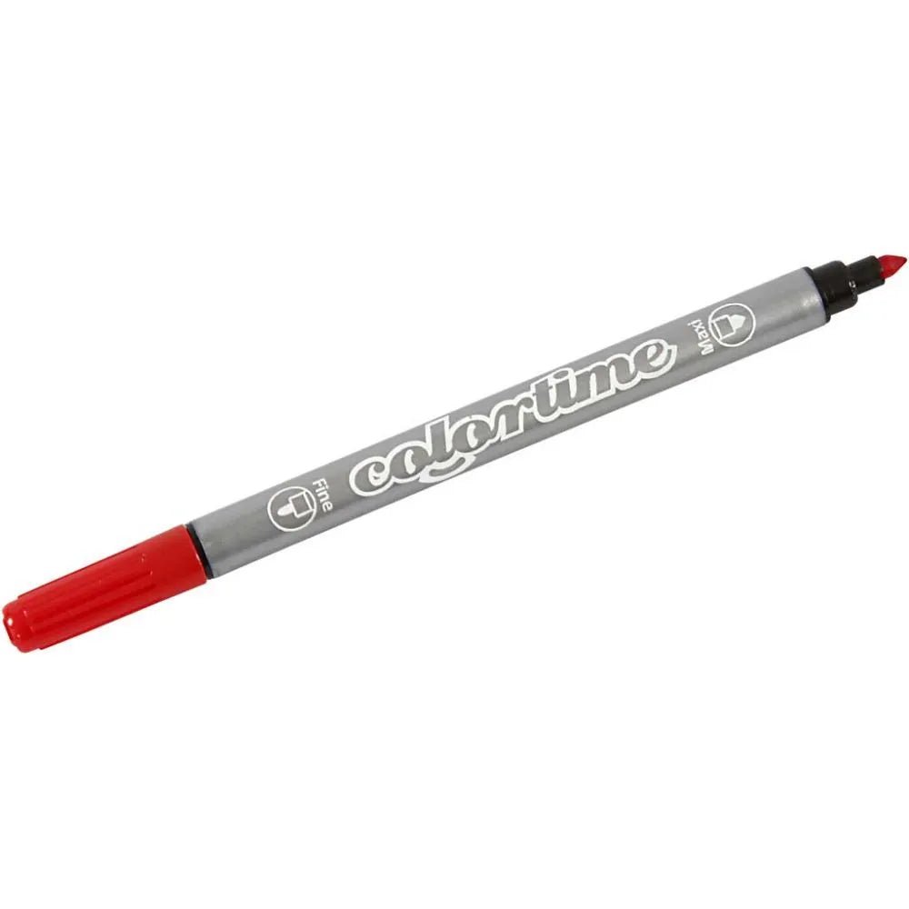 20 Double Marker Water Based Standard Colours 2 Sized Tips Line Width 2.3+3.6 mm