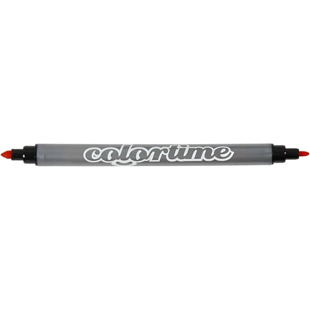 20 Double Marker Water Based Standard Colours 2 Sized Tips Line Width 2.3+3.6 mm