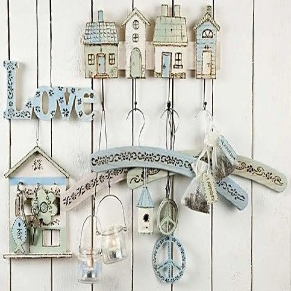 20 x Pine Wood Clothes Hanger With Metal Hook Home Furnishing Decoration Crafts L: 42 cm - Home - Crafts