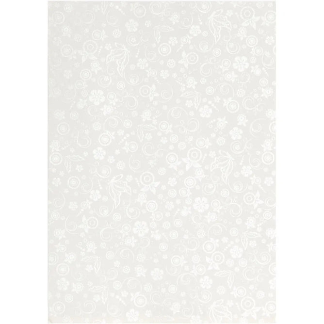 Glossy Paper Faint Silver Print Pattern Making Greeting Cards Invitations Crafts