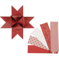 Paper Star Strips | 5 Designs 40 Strips 100cm Long 40mm Wide  | Vivi Gade Designs